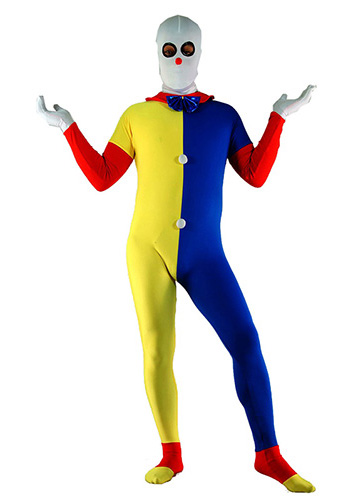 Sexy Clown Split Zentai Suit Halloween Costume 15112084